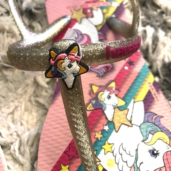 Havaianas My Little Pony Thong Sandals Pink 3/4Y NEW with tags - Picture 4 of 8
